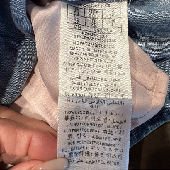 Guess Denim Off-The-Shoulder Corset Crop Top Sz: XS - Picture 16 of 16